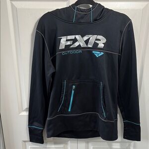 FXR Hoodie with Teal Details